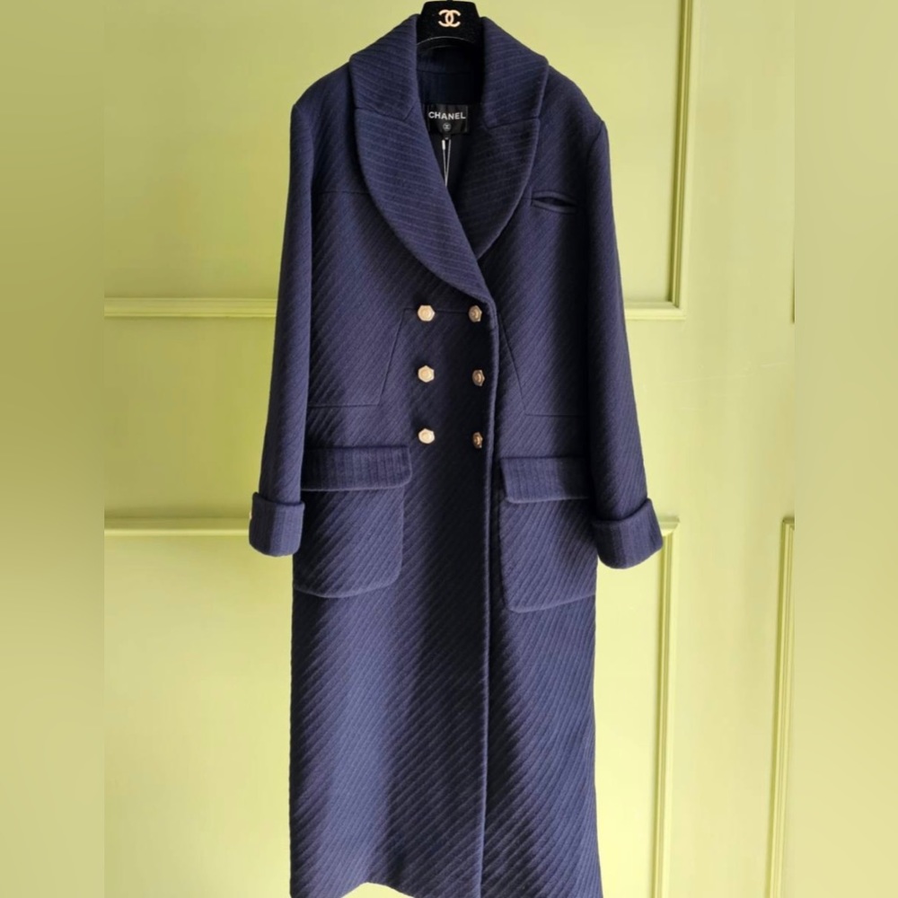Chanel Wool Navy coat